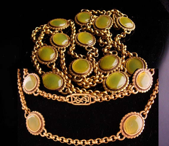 Vintage Yves Saint Laurent necklace - Gripoix gla… - image 1