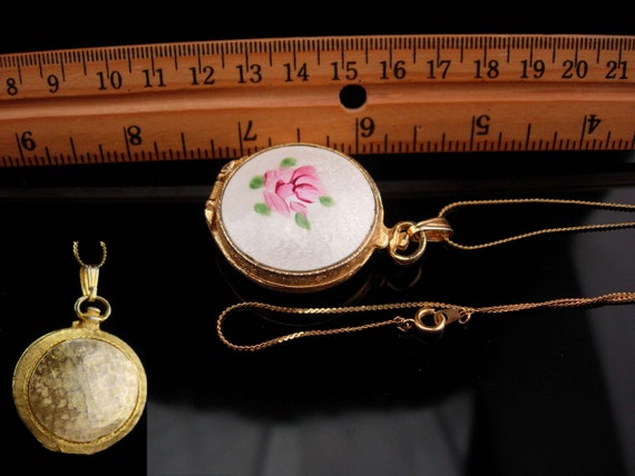 Vendome pocket watch necklace - Vintage guilloche… - image 7