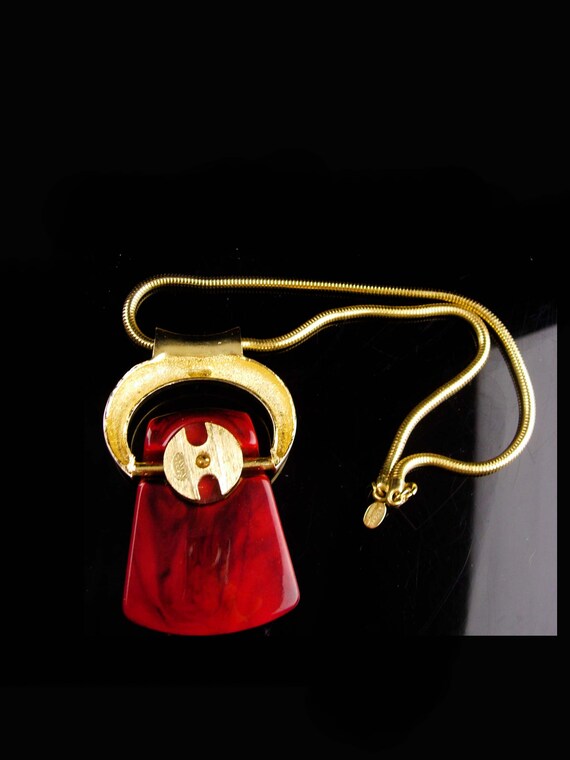 Vintage Lanvin Paris necklace - signed Bijoux Cou… - image 7