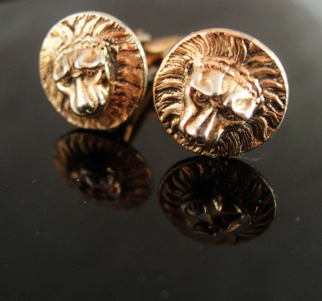 Boutons De Manchette Vintage Swank Or Carrés - Bijou Homme élégant Avec Chaîne Et Pince à Cravate