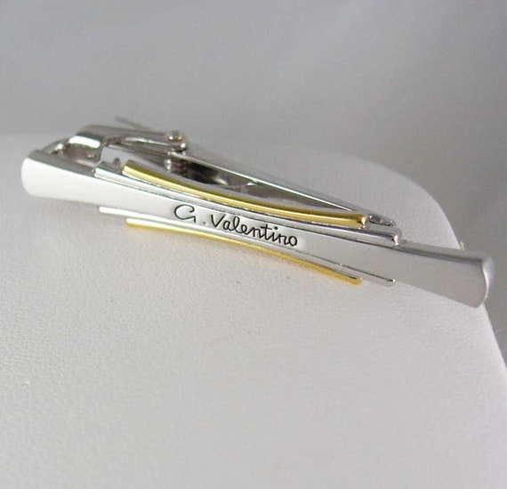 STUNNING Gianni Valentino Cufflinks Vintage Two Tone ITALY