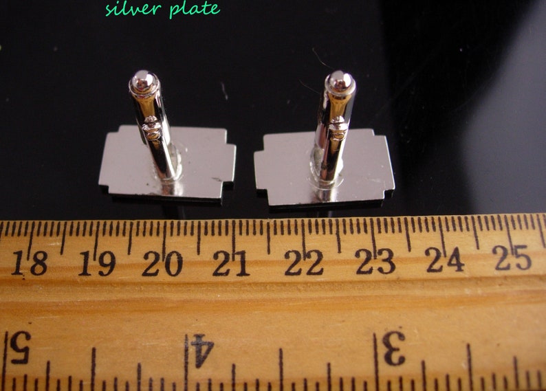 Vintage Personalized cufflinks Letter C silver Fancy initial C Wedding set gift for dad anniversary gift stocking stuffer