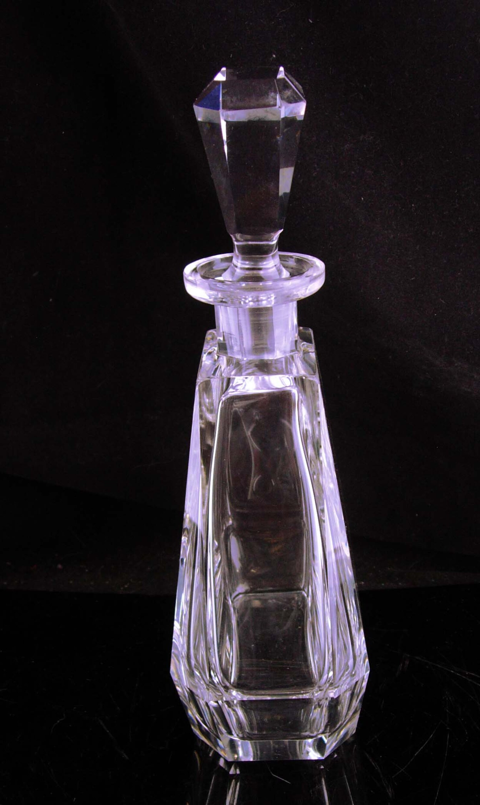 Vintage Large Heavy Lead Crystal Bottle Whiskey Decanter Etsy