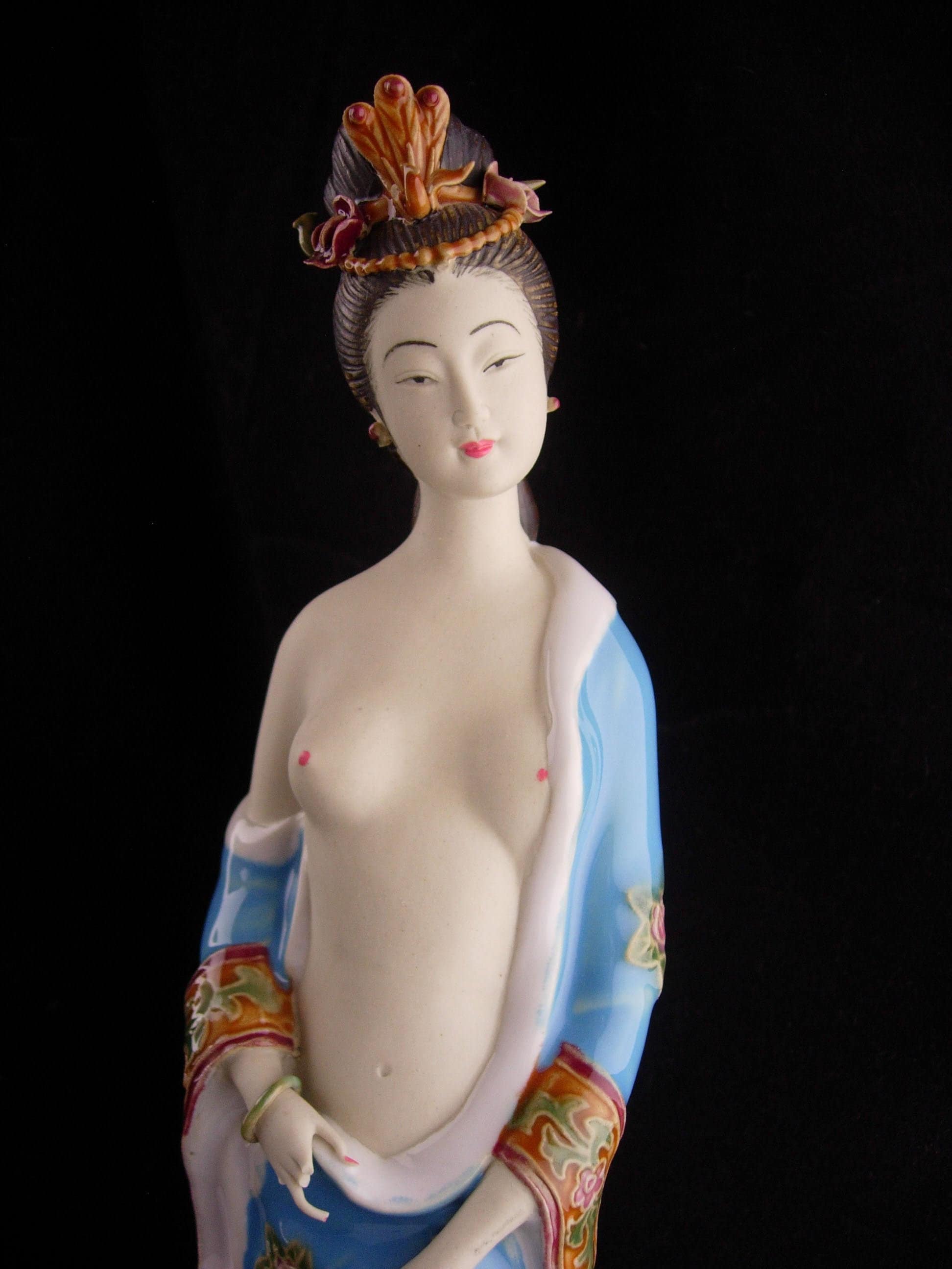 Vintage Large Nude Geisha Statue Signed Handpainted Porcelain Erotic Asian  Figurine Artist Signed Japanese Geisha Oriental Asian - Etsy