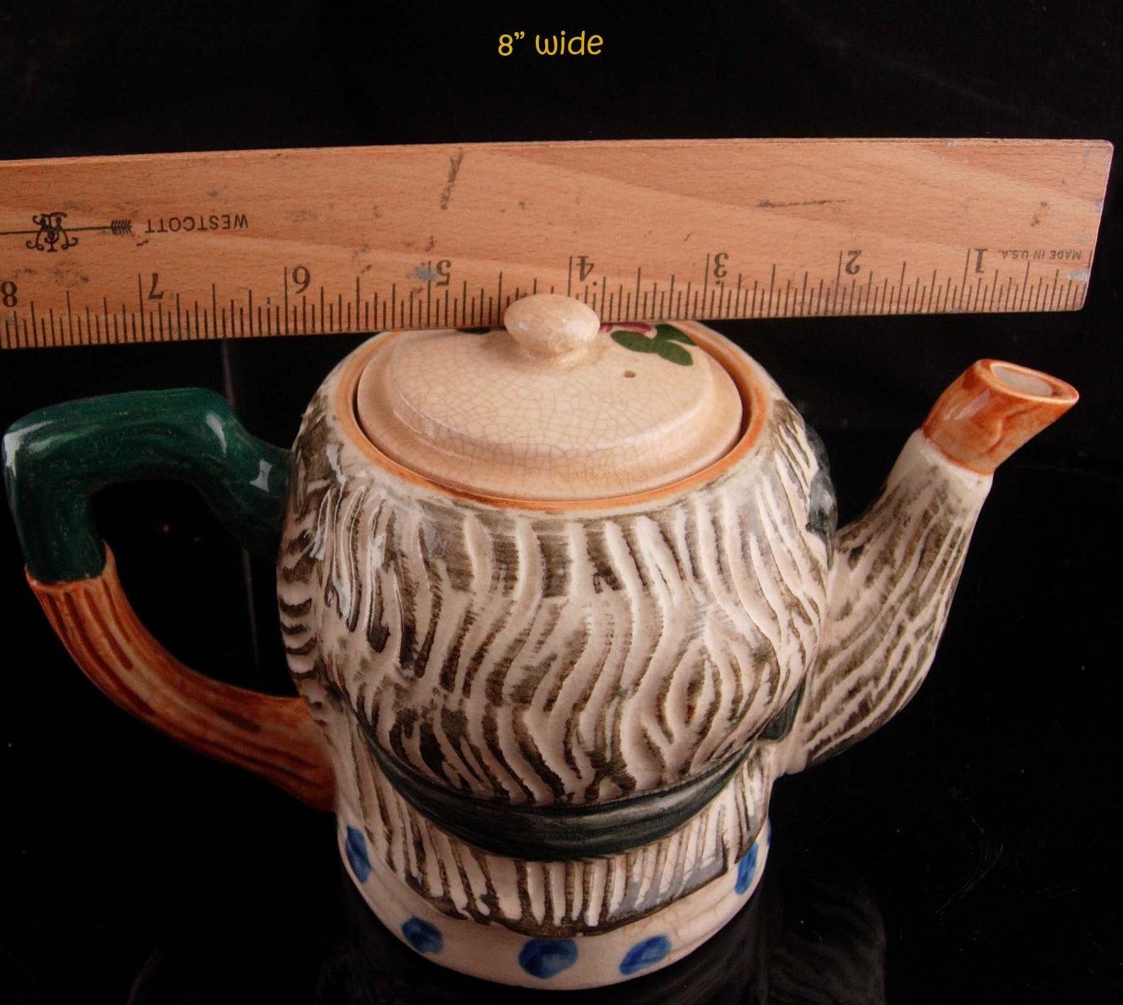 Large Vintage Toby Teapot / Made in Japan / 5 Etsy