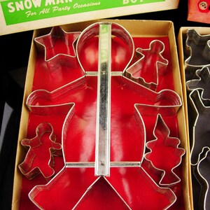 2 juegos de 1950 Cortadores de galletas hombre de pan de | Etsy