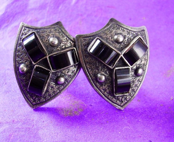 Sterling Cuff links - silver Medieval Cufflinks -… - image 2