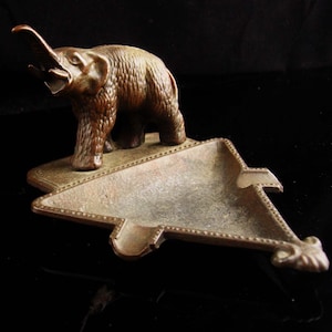 Elephant Antique Zinc Metal Boot Tray 30x13