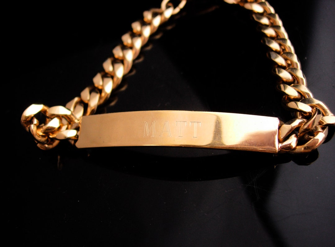 I Love Matt Bracelet / Gold Filled ID Bracelet / Matt Birthday