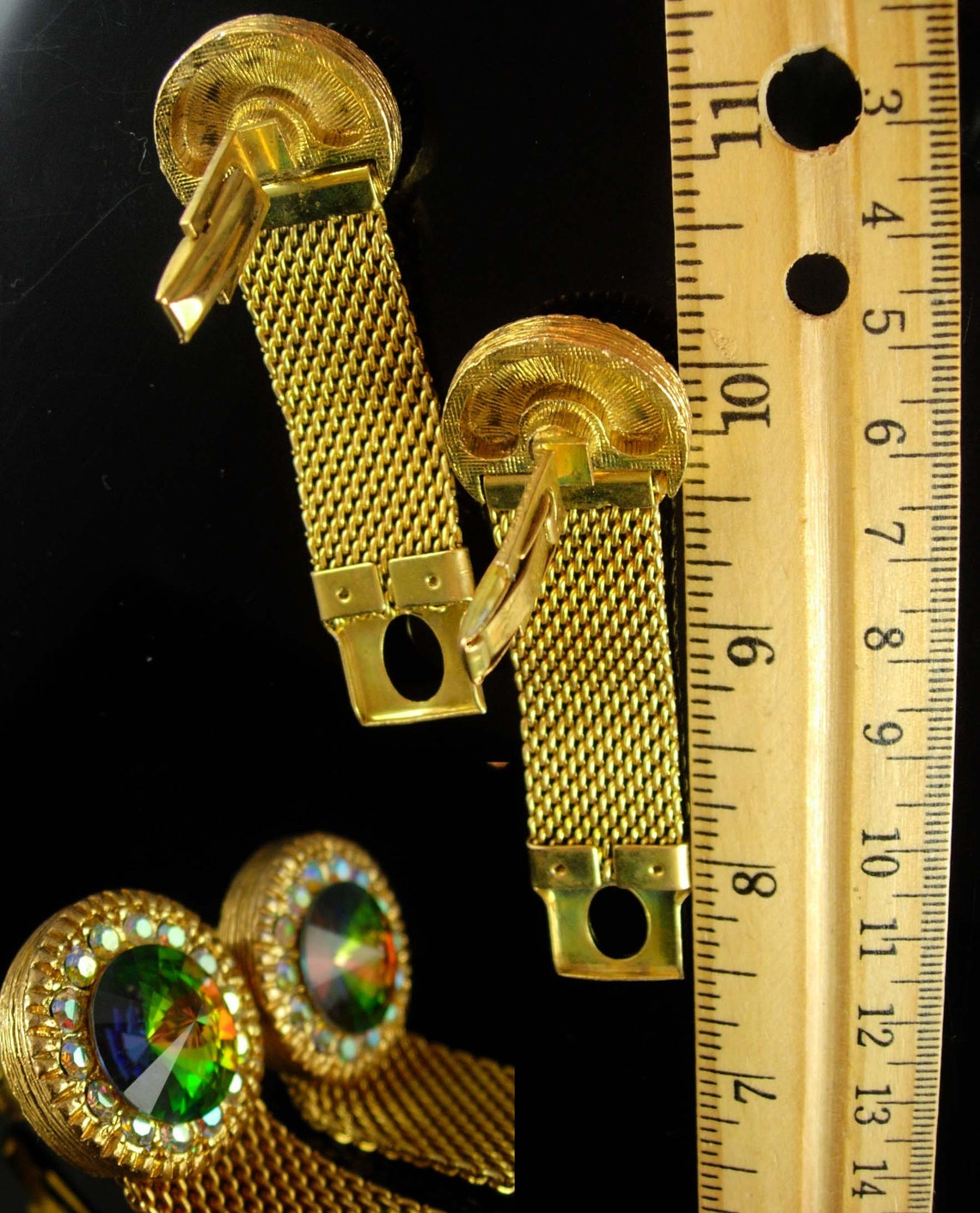 Sea Green Swarovski Swing Cufflinks main image 0
