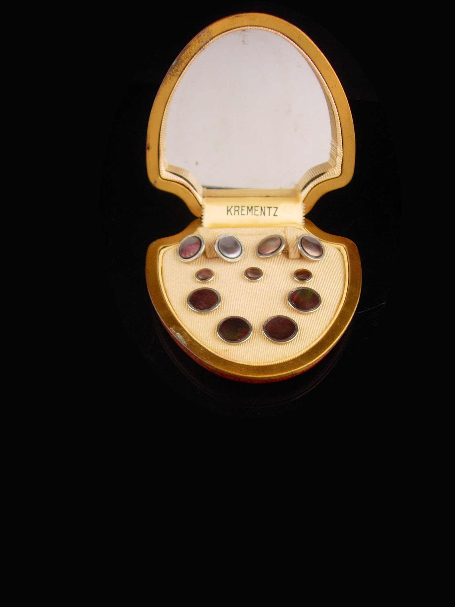 Vintage Tuxedo Cufflinks Set GROOM Gold Filled Krementz Stud Etsy