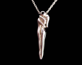 Vintage Nude Adam and Eve Necklace - Etsy