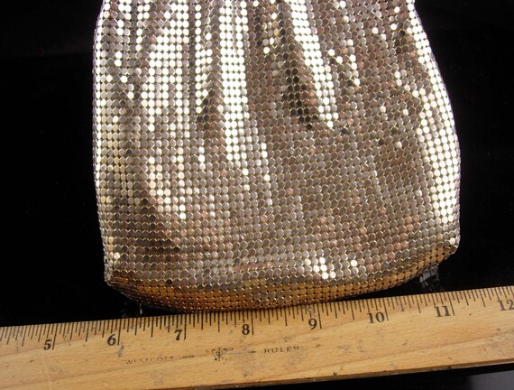 SIlver Flapper purse / vintage Whiting & Davis me… - image 7