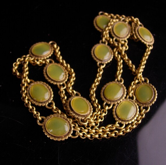 Vintage Yves Saint Laurent necklace - Gripoix gla… - image 6