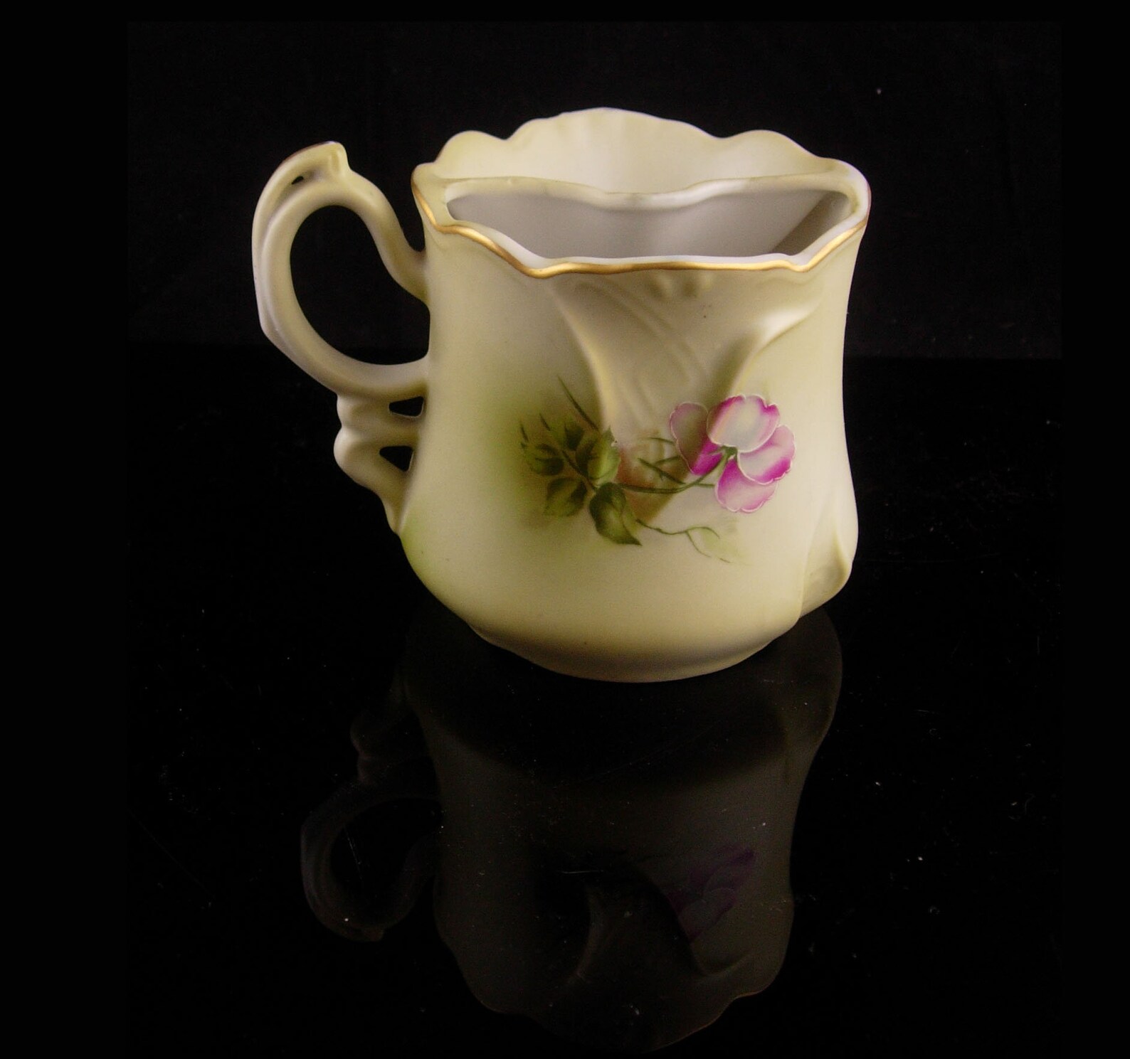 Antique Moustache Cup Handpainted Mustache Cup Nippon Etsy