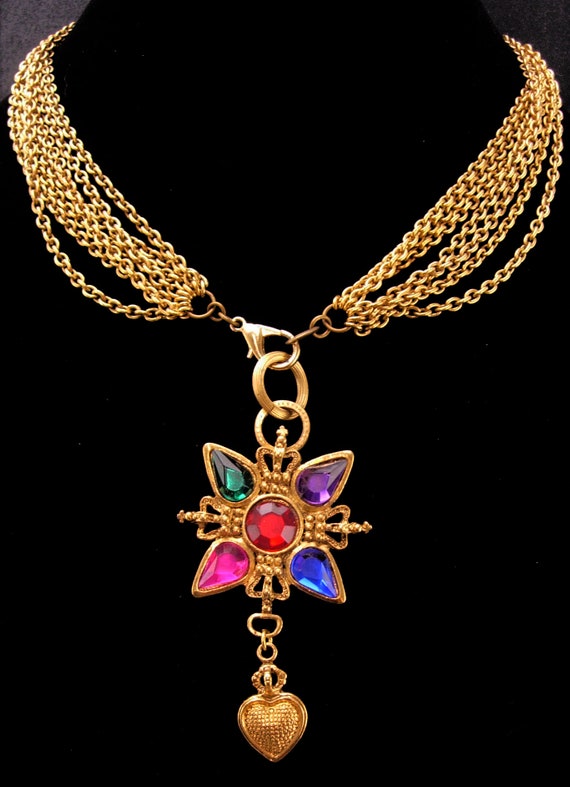 Vintage Givenchy necklace - signed Bijoux Couture 