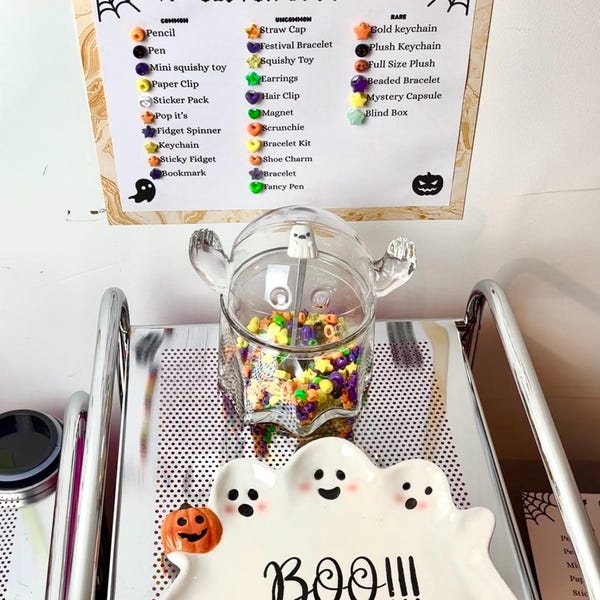 Paquetes de misterio de Halloween (paquete de misterio de papelería y juguetes) Regalo de Halloween, regalo espeluznante, paquete de misterio espeluznante, amante de Halloween
