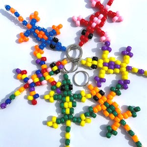 Beaded Lizard Keychain | Lizard Beaded Pet | Kandi Keychain | Bead Buddy Keychain | Beaded Pet Keychain