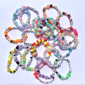 Custom Personalized 5sos Inspired Beaded Friendship Bracelet
