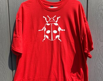 Handmade Ladybug Shirt: Custom Colors Available