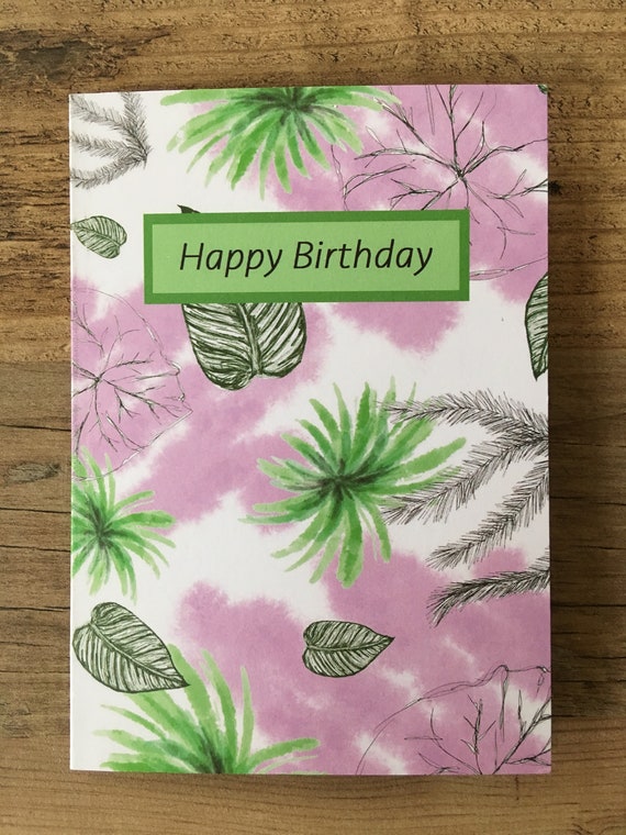 Joyeux Anniversaire Cartes De Voeux Plantes Nature Eden Projet Etsy Joyeux Anniversaire Cartes De Voeux Plantes Nature Eden Projet Etsy