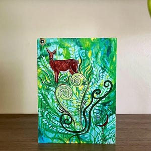Fiddlehead Forest // Greeting Card with Envelope, Art by Raine Knudsen - Spiritual, Intuitive, Visionary