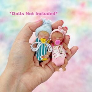 8 Mini 4 Reborn Baby Dolls -Lifelike Realistic Tiny Babies with Clothes