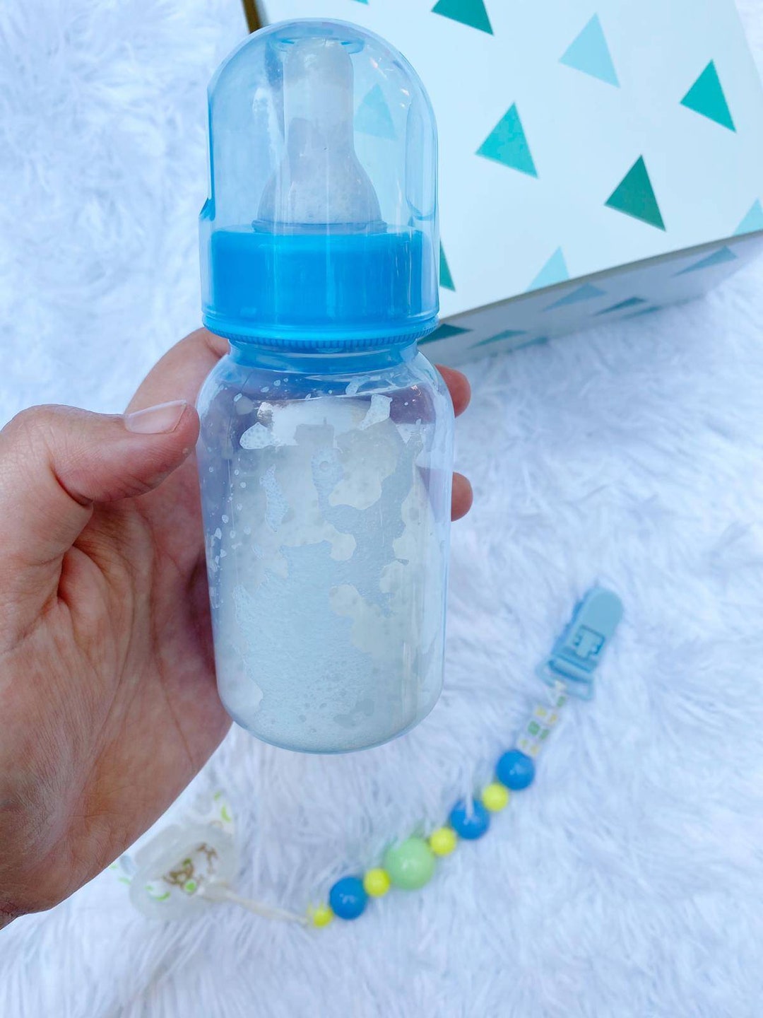 Reborn Doll Magnetic Pacifier & Feeding Set - Realistic Bottle, Magnetic Pacifier & Star Clip For Lifelike Play