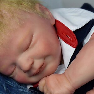 20inch Already Finished Painted Bebe Reborn Doll Raven Lifelike 3D Skin  Visible Veins with Root Hair