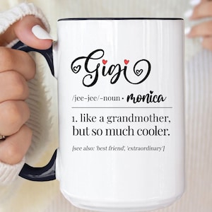 Gigi Definition Mug, Personalized Gigi Mug, Gigi Gift, Gigi Coffee Cup, Gift For Grandmother, Custom Gigi Coffee Mug (LB-JW82UW)