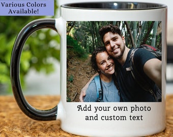 Customized Coffee Mug, Add Unique Custom Photo, Personalize Photo Mug, Personalize Photo/Text Cup, Personalize Mug Gift