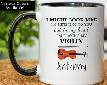 Violin Mug Violin Player Gifts Violin Coffee Mug Violin - Etsy UK