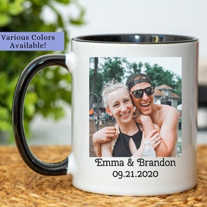 Personalized Photo Coffee Mug, Personalized Anniversary Photo Mug, Photo Mug Personalized, Mug With Photo/Text, Custom Photo Coffee Mug image 9