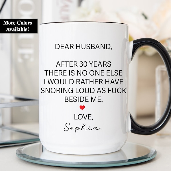 30 Year Anniversary Gift for Husband, 30th Anniversary Mug for Husband, 30th Anniversary Gift For Husband, 30th Anniversary Gift For Him