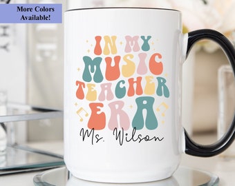 In My Music Teacher Era Mug, Music Teacher Mug, Music Teacher Cup, Music Teacher Gift, Music Teacher Coffee Mug, Gift For Music Teacher