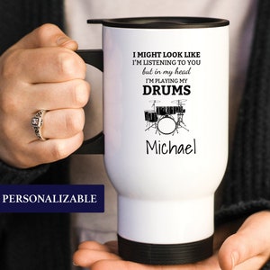 Drummer Travel Mug, Drummer Gifts For Men, Drummer Cup, Drummer Gifts, Drummer Travel Cup, Personalized Drummer Tumbler