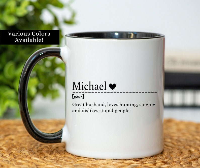 Personalized Name Definition Mug Personalize Name Coffee Mug Etsy