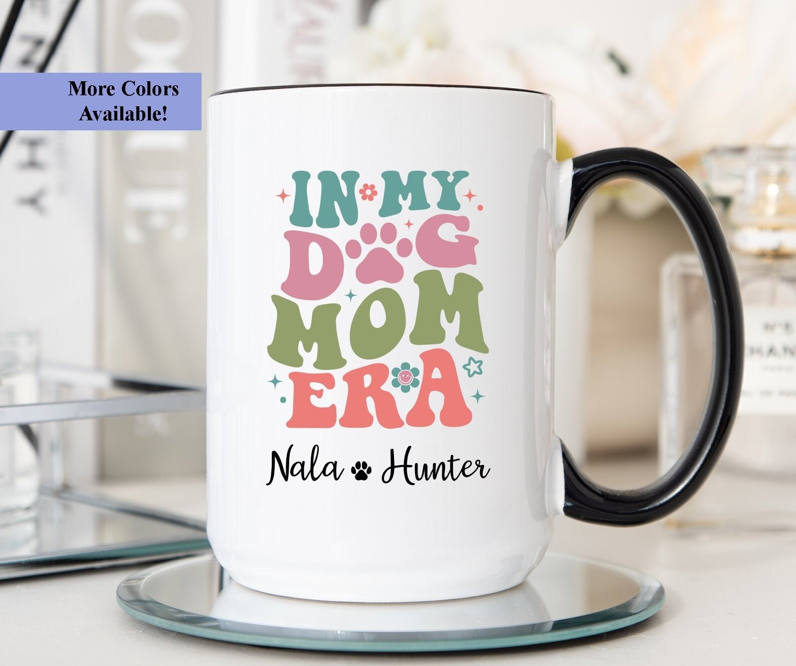 Fur Mama, Best Dog Mom Mugs, Customized Mugs for Dog Lovers, Personalized  Mother's Day gifts