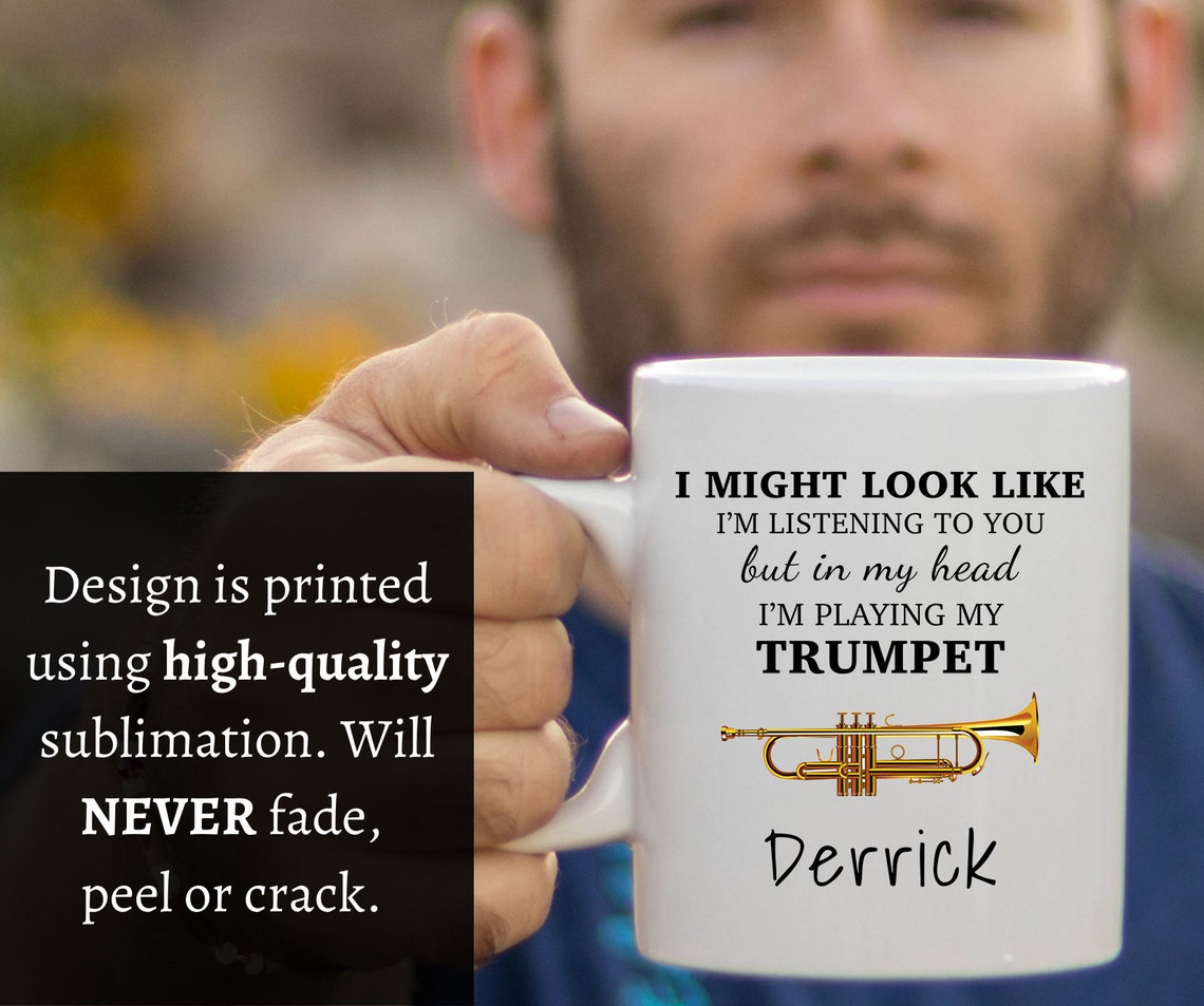 Trumpet Mug Trumpet Gifts Trumpet Coffee Mug Trumpet Player Etsy
