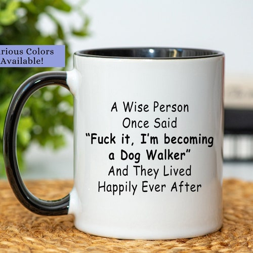 Cadeau promeneur de chien, tasse de promeneur de chien, tasse à café de promeneur de chien, tasse de promeneur de chien