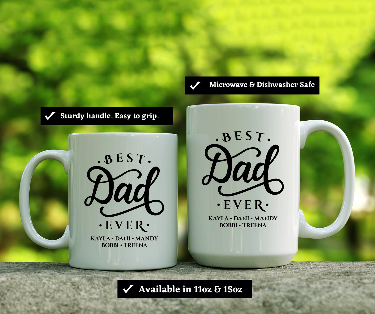 Best Dad Ever Mug Dad Coffee Mug Best Dad Ever Coffee Mug Etsy
