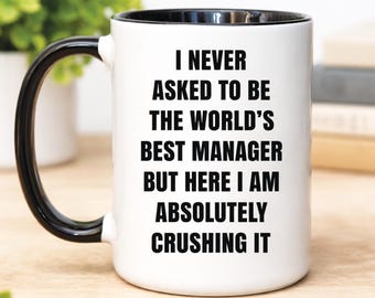 Personalized Manager Gift Mug, Custom Thank You Gift for Boss, Manager Appreciation Gifts