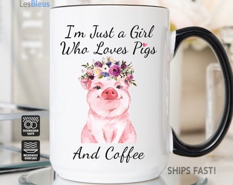 Pig Mug, Pig Coffee Mug, Pig Gift, Pig Lover Gift, Pig Coffee Cup, Pig Mug Gift, Pig Gifts For Women, Gift for Pig Farmer, Custom Pig Cup