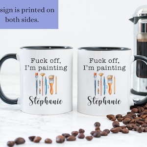 Taza de pintor, regalo de artista, taza de café de pintor, taza de artista, regalo de pintor, taza de artista, taza de pintor, taza de café de artista, taza de café de artista imagen 3