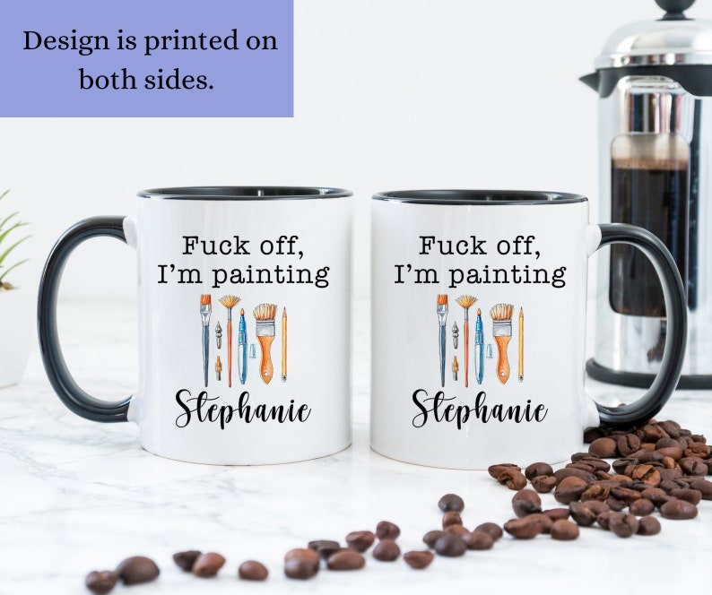 Taza de pintor, regalo de artista, taza de café de pintor, taza de artista, regalo de pintor, taza de artista, taza de pintor, taza de café de artista, taza de café de artista imagen 3
