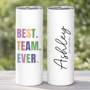 Best Team Ever Tumbler, Coworker Appreciation Gift (LB-MIS931DS)