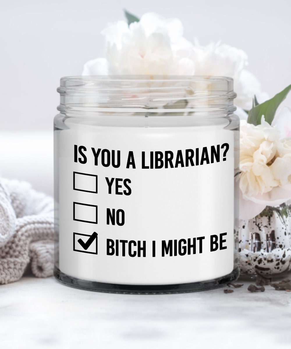 Librarian candle librarian gift librarian gift idea Etsy