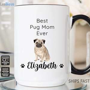 Pug Mug, Pug Gifts, Pug Mom/Dad Mug, Pug Grandma/Grandpa Mug, Pug Gifts For Men/Women, Pug Cup, Pug Coffee Mug