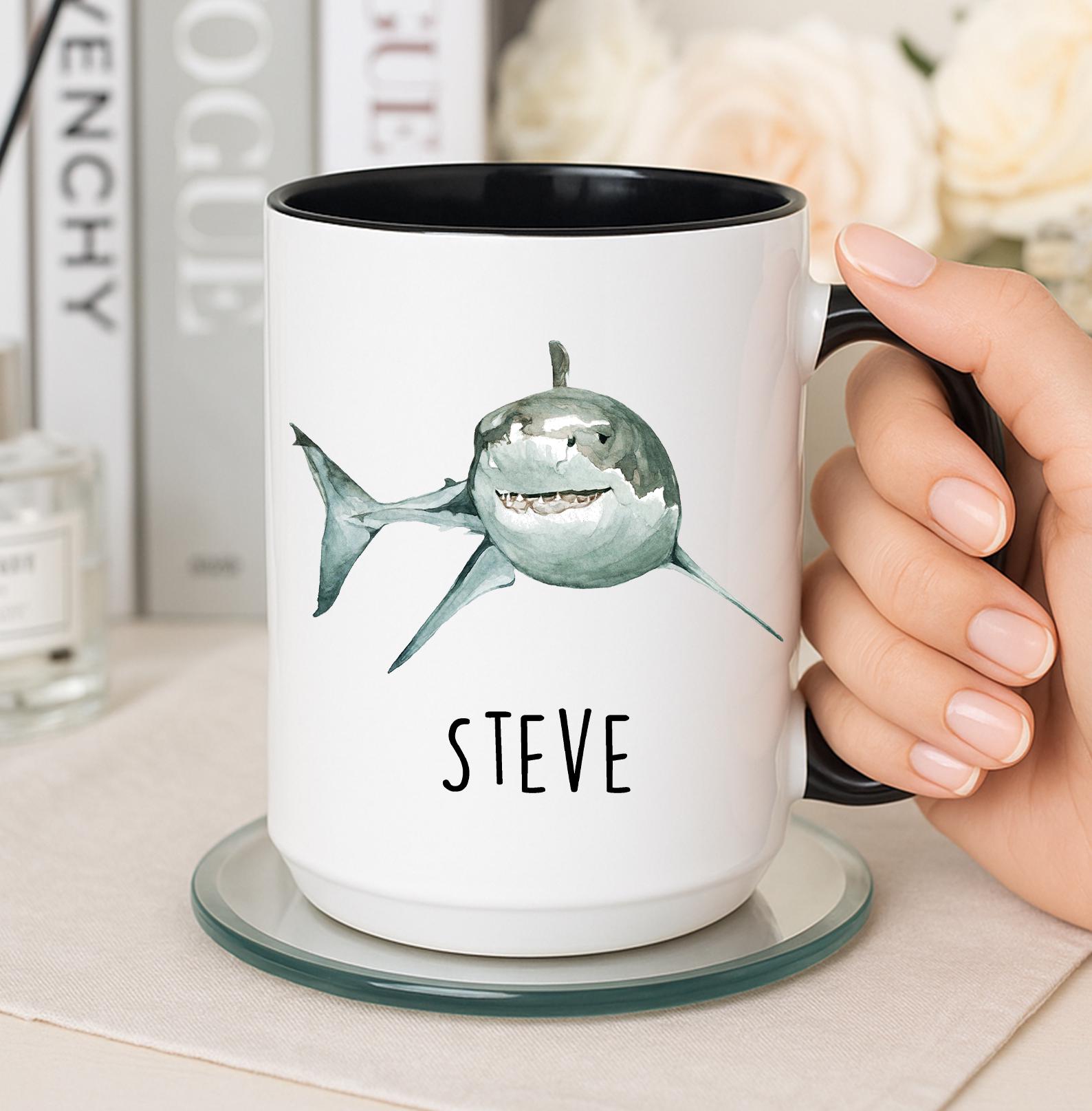 Personalized Shark Mug, Shark Gifts, Shark Coffee Mug, Shark Gifts 