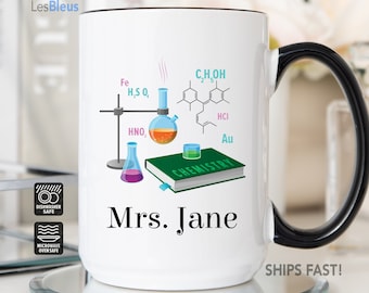 Chemistry Mug Personalized, Chemistry Gifts For Women, Chemistry Teacher Coffee Mug, Chemistry Teacher Gifts, Chemistry Gifts, Chemistry Cup